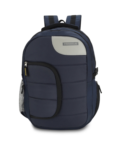 

Provogue Unisex Blue & Grey Backpack With Reflective Strip