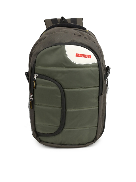 

Provogue Unisex Green & Grey Backpack With Rain Cover