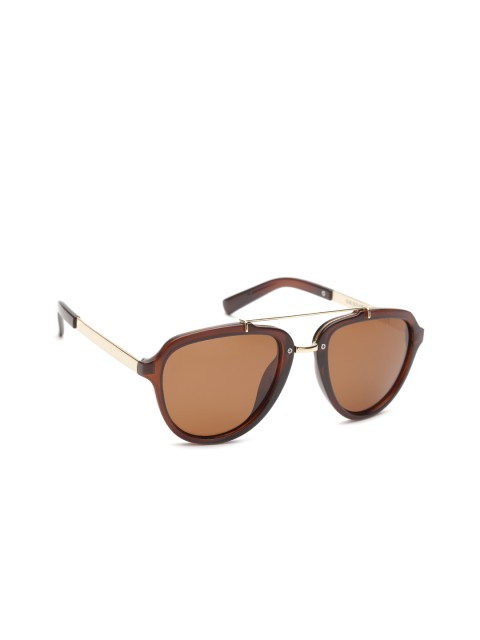 

Daniel Klein Women Polarised Oval Sunglasses DK3067-COL4, Brown