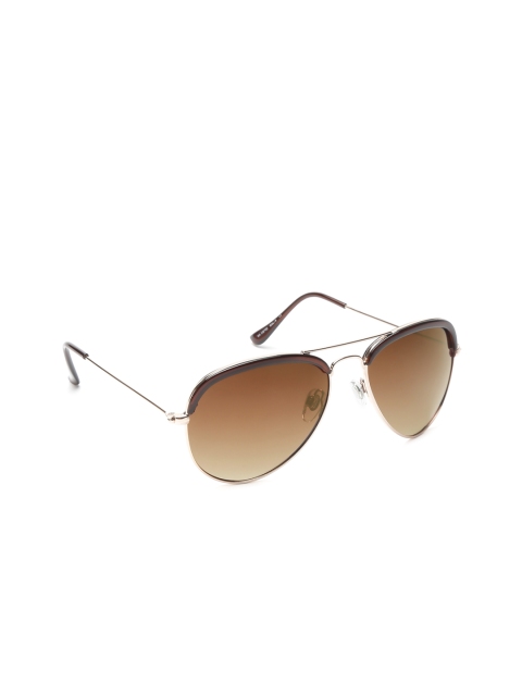 

Daniel Klein Unisex Polarised Aviator Sunglasses DK3070, Brown