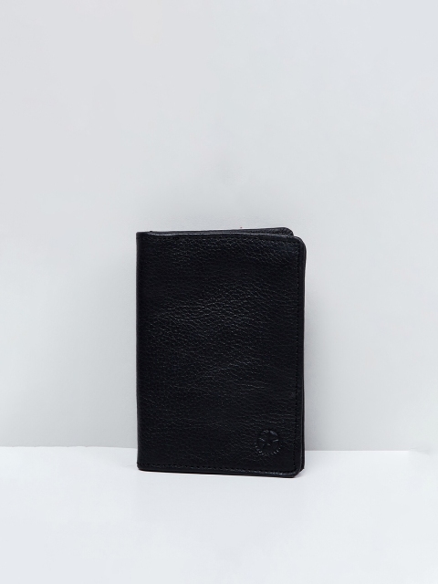

max Women Black PU Two Fold Wallet