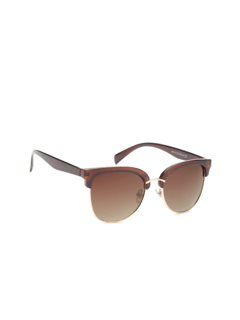 

Daniel Klein Women Polarised Browline Sunglasses DK4113, Brown
