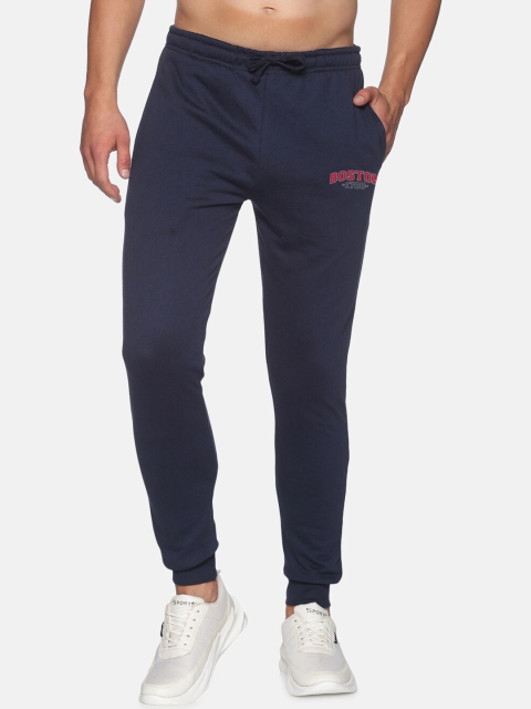 

MASH UNLIMITED Men Navy Blue Solid Track Pants
