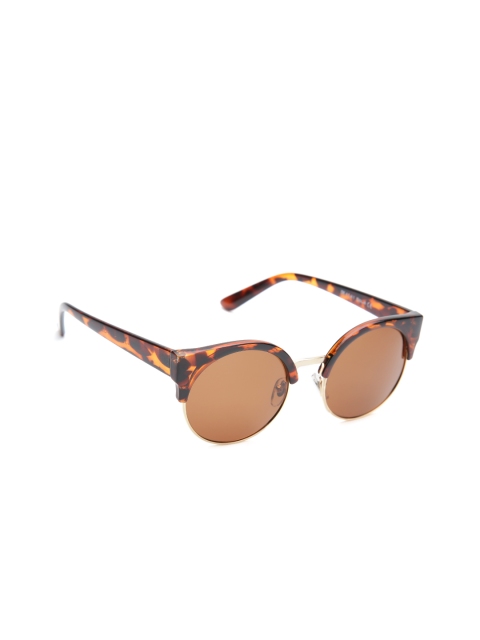 

Daniel Klein Women Polarised Printed Clubround Sunglasses DK4141-COL4, Brown