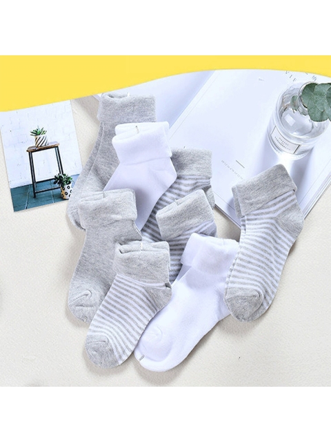 

XIMI VOGUE Kids Assorted Striped Double Screw Socks