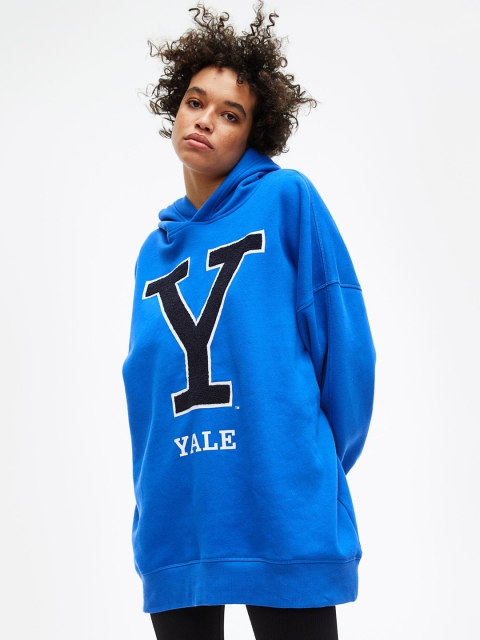 

H&M Women Blue Oversized Hoodie