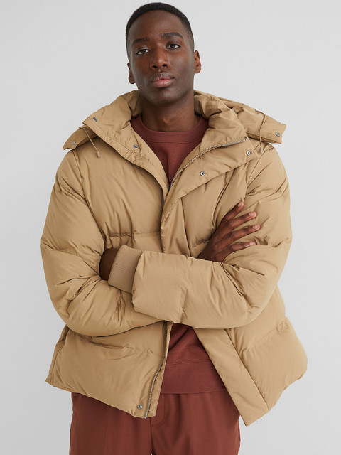 

H&M Men Beige Water-Repellent Puffer Jacket