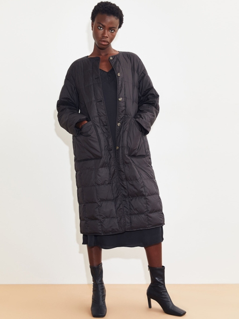 

H&M Women Black Quilted Down Jacket
