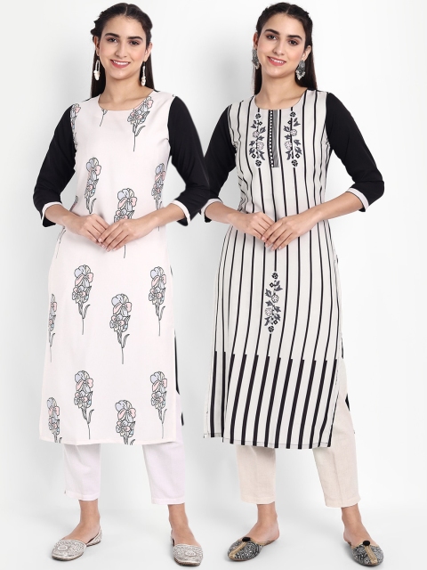 

KALINI Women Multicoloured Printed Crepe Kurta, Multi