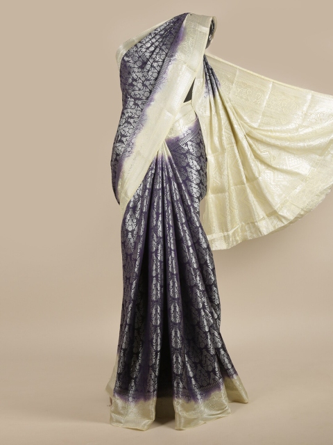 

Pothys Blue & Off White Woven Design Zari Jute Silk Saree