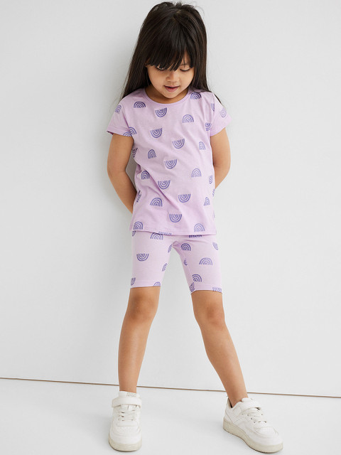 

H&M Girls Grey & Purple 2-Pack Cycling Shorts