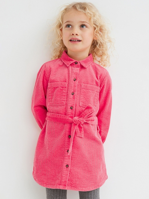 

H&M Pink Corduroy Shirt Dress