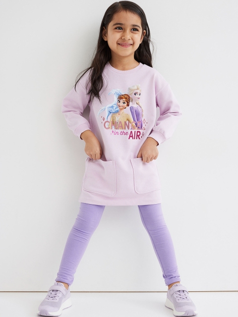 

H&M Girls Purple 2-Piece Printed Set