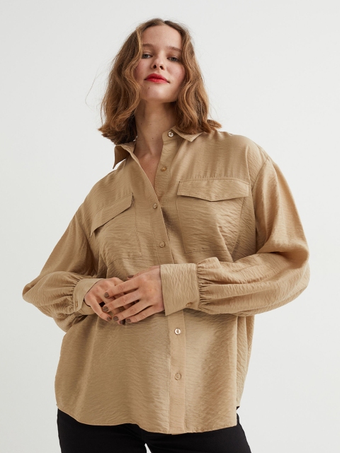 

H&M Beige MAMA Utility Shirt
