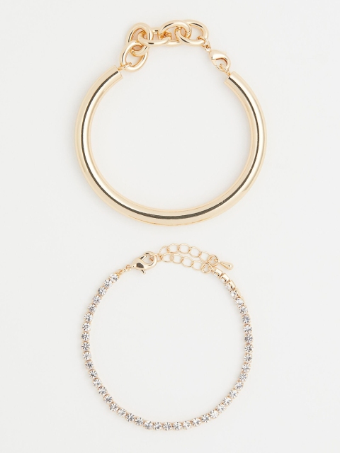 

H&M Women Silver & Gold-Toned 2-Pack Bracelets