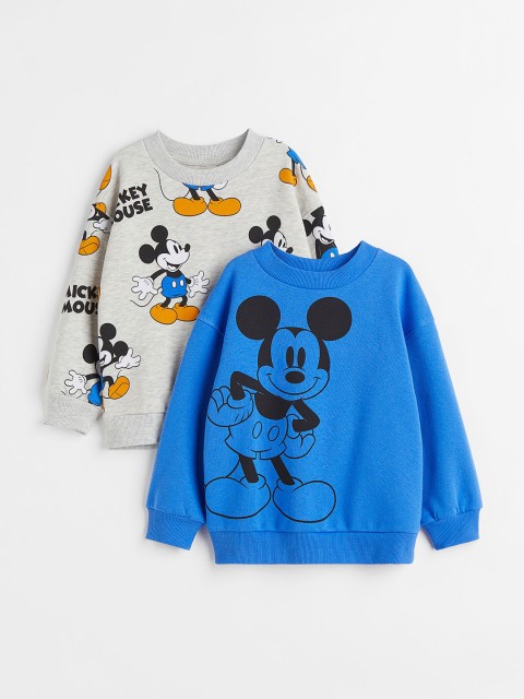 

H&M Boys 2-pack Printed Sweatshirts, Green