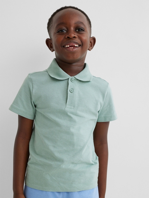 

H&M Boys Turquoise Blue Cotton Polo Shirt