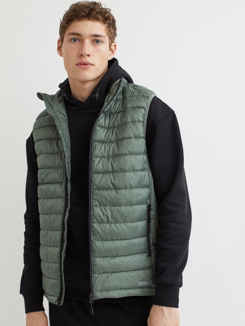 

H&M Men Green THERMOLITE Sports Gilet