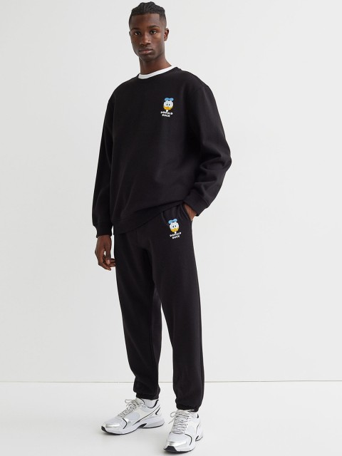 

H&M Men Black Regular Fit Joggers