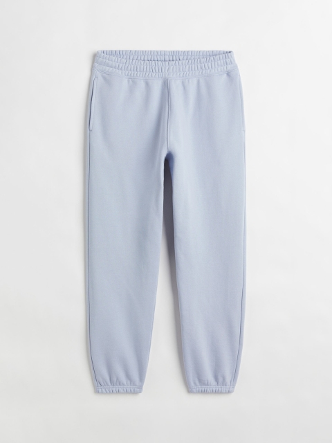 

H&M Men Blue Solid Relaxed Fit Cotton Joggers