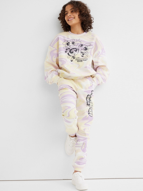 

H&M Girls Multicolored Printed Joggers, Multi