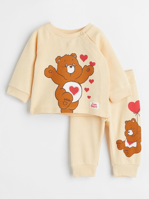 

H&M Boys Yellow & Brown 2-Piece Printed Set