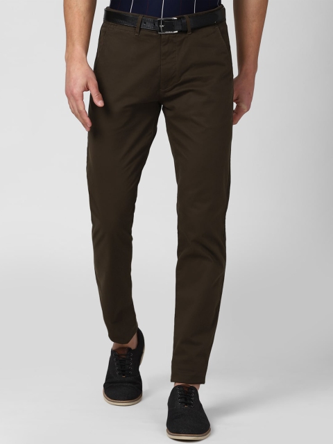

Peter England Casuals Men Brown Slim Fit Trousers