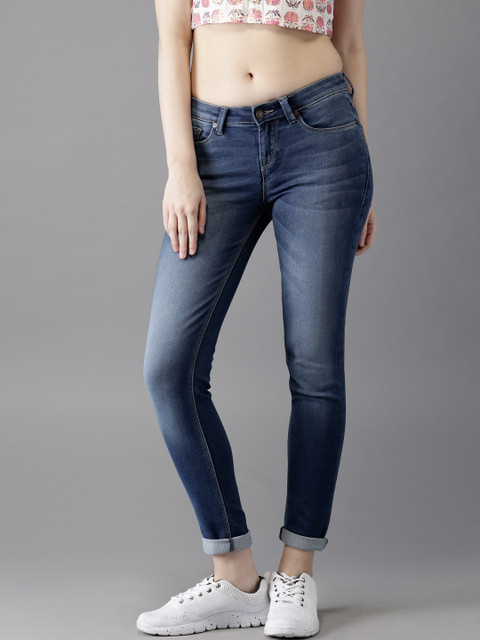 

Moda Rapido Women Blue Skinny Fit Stretchable Jeans
