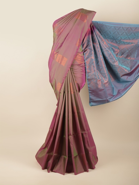 

Pothys Purple & Blue Woven Design Zari Art Silk Saree