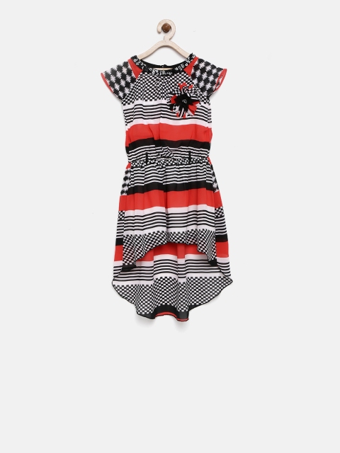 

Tiny Girl Black & Red Printed High-Low Dress