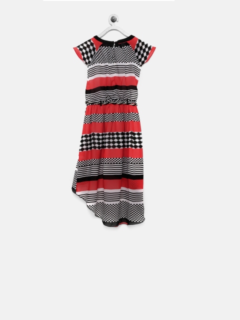 

Tiny Girl Black & White Printed Fit & Flare Dress