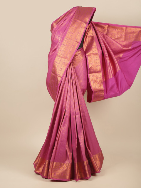 

Pothys Woven Design Pure Silk Saree, Pink