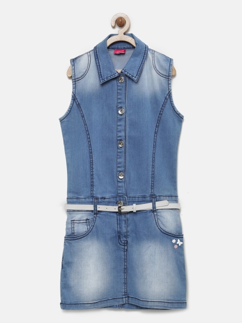 

Tiny Girl Blue Denim Sheath Dress