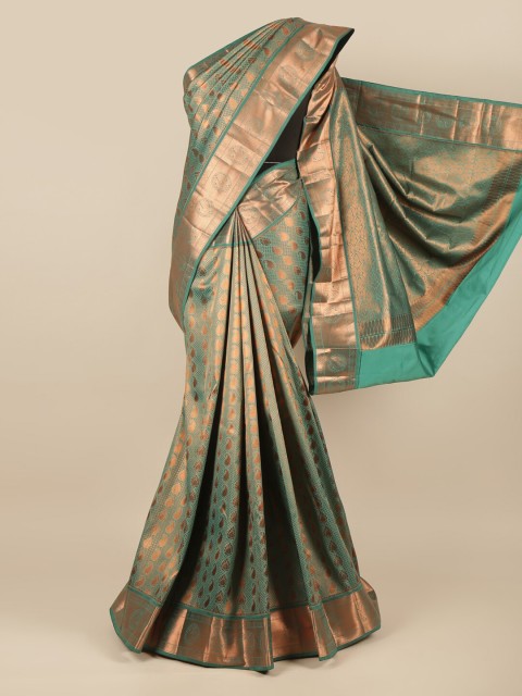 

Pothys Green Woven Design Pure Silk Saree