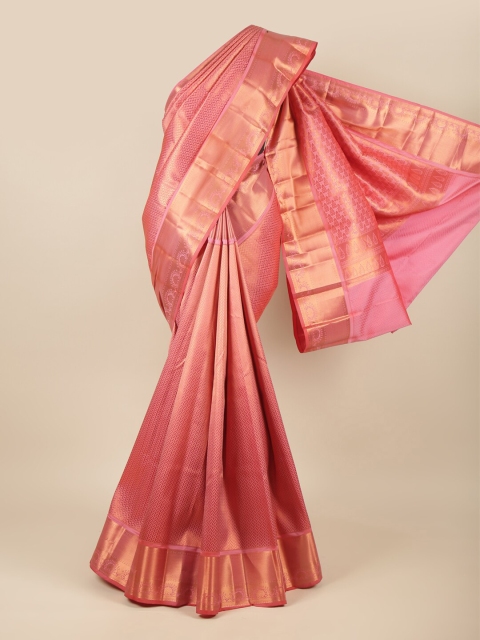 

Pothys Pink Woven Design Pure Silk Saree