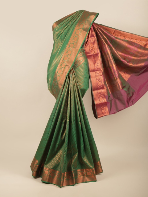 

Pothys Green & Purple Woven Design Zari Art Silk Saree