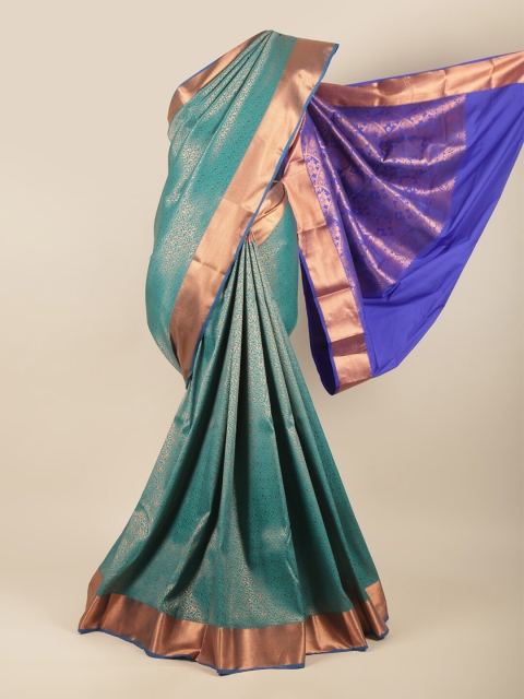 

Pothys Green & Blue Woven Design Zari Art Silk Saree