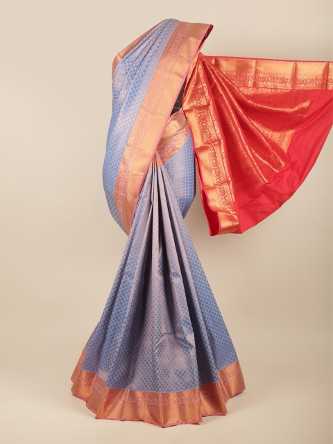 

Pothys Blue & Pink Ethnic Motifs Zari Art Silk Saree