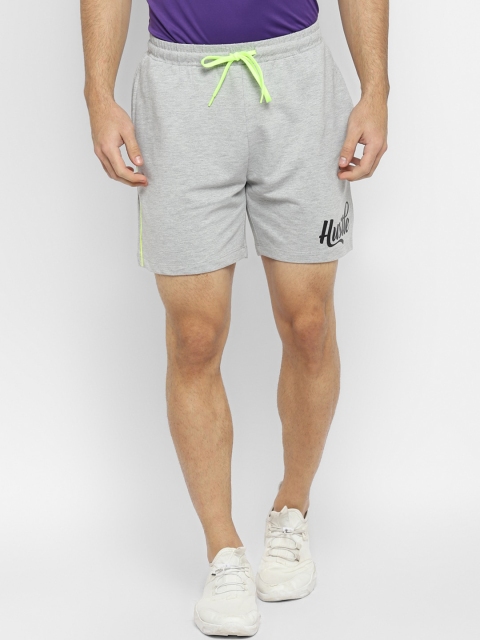 

Yuuki Men Grey Melange Sports Shorts