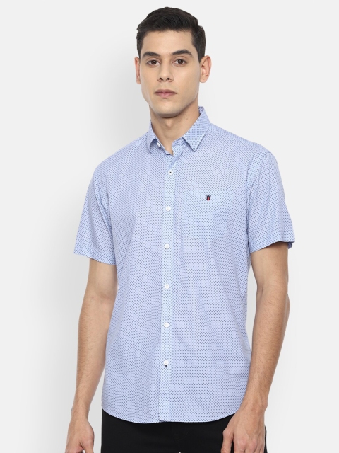 

Louis Philippe Sport Men Blue Slim Fit Printed Cotton Casual Shirt