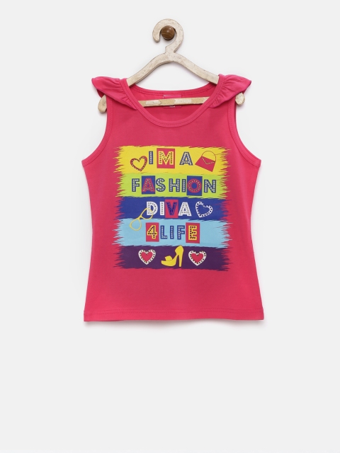 

Tiny Girl Girls Pink Printed Top