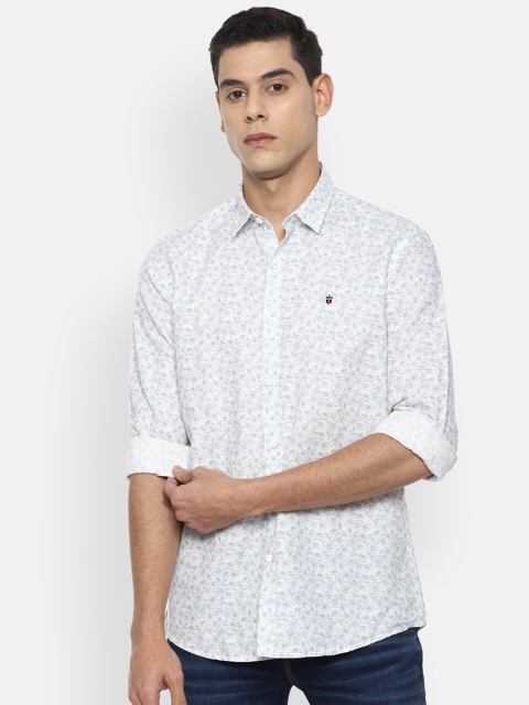 

Louis Philippe Sport Men White Slim Fit Floral Printed Casual Shirt