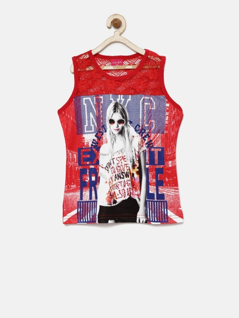 

Tiny Girl Girls Red Printed Top