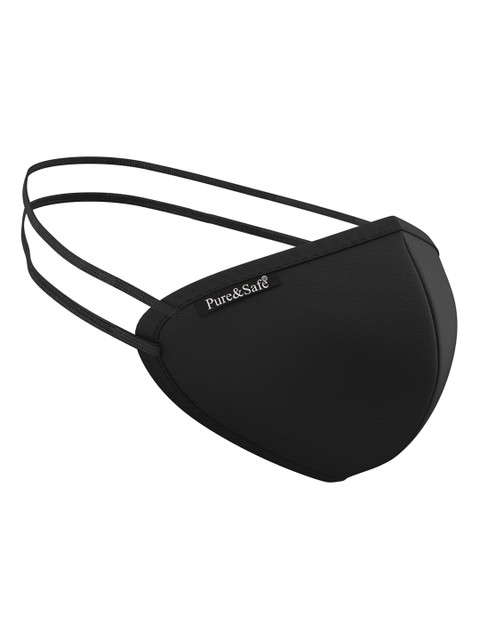 

KHADI ESSENTIALS Pack of 2 Black N95 5-Ply Neck & Head Loop Mask