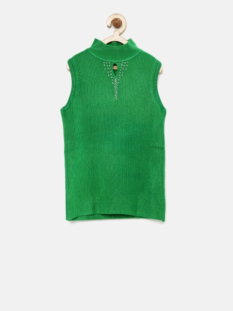 

Tiny Girl Girls Green Ribbed Top