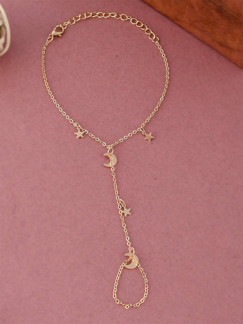 

Shoshaa Women Gold Plated Wraparound Brass Bracelet