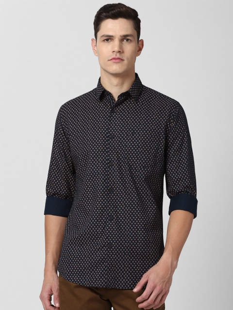 

Van Heusen Sport Men Navy Blue Slim Fit Printed Casual Shirt