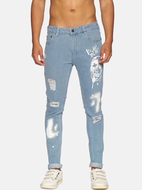 

IMPACKT Men Blue Slim Fit Mildly Distressed Stretchable Jeans