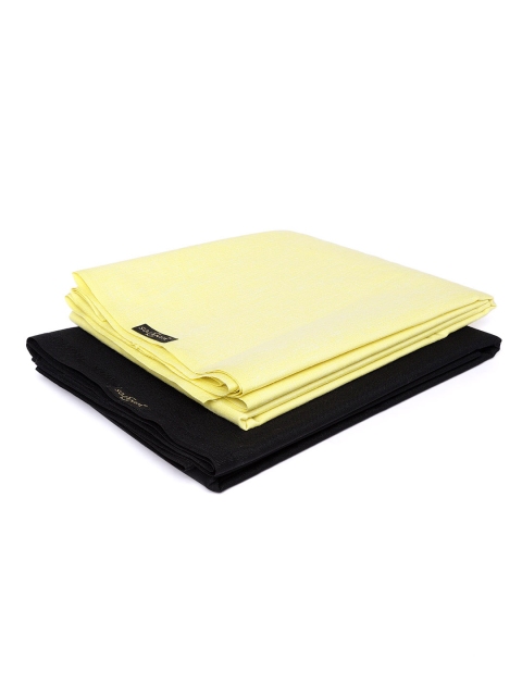 

SOJANYA Men Yellow & Black Shirt & Trouser Fabric Set, Green