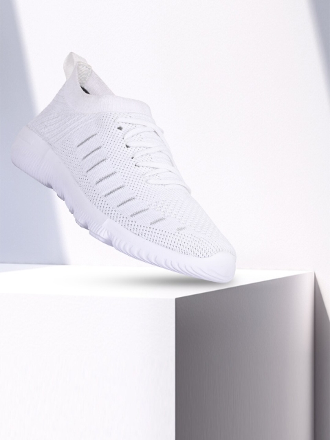 

M7 by Metronaut Men White Woven Design Slip-On Sneakers